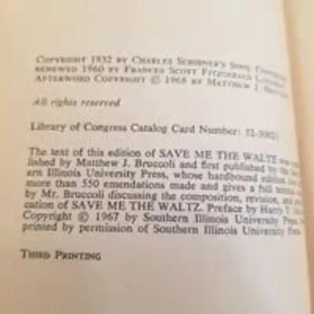 Save me the waltz paperback book by Zelda Fitzgerald 1967 third Printing - Picture 7 of 7